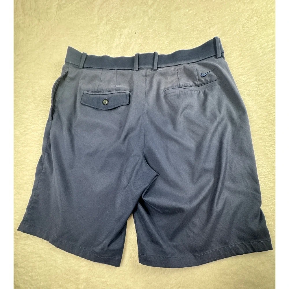 Nike Dri-FIT Men's Blue Golf‎ Shorts Flat Front Lightweight Performance Size 34